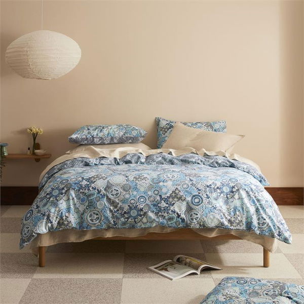 Adairs Blue Double Cungelella Kalkatungu Quilt Cover Set