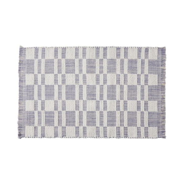 Adairs Curtis Frost Blue Indoor Mat (Blue Indoor Mat)