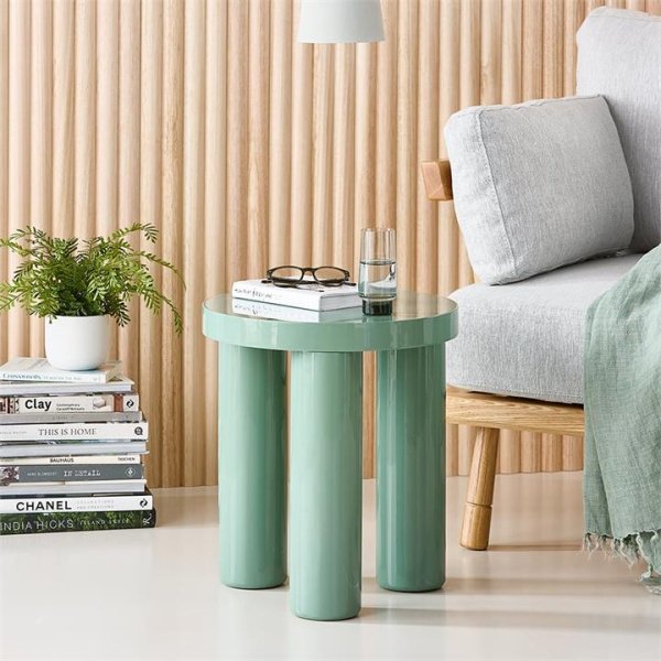 Adairs Cygnet Sage Side Table - Green (Green Side Table)