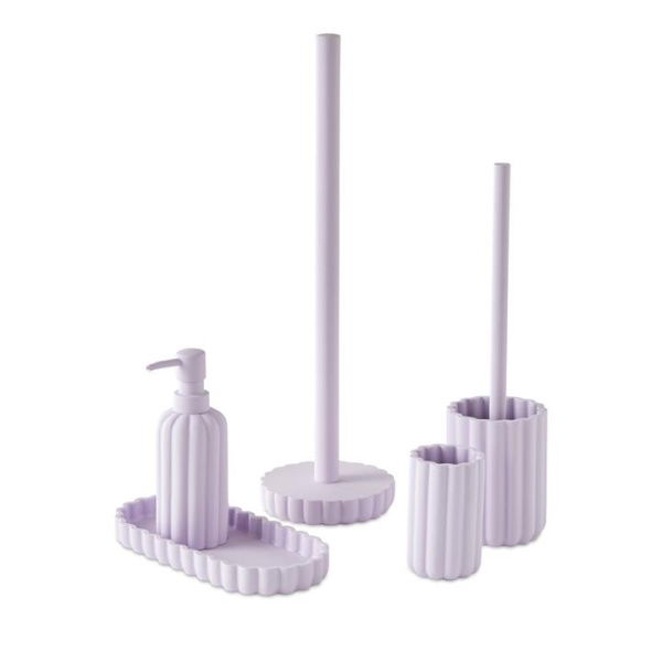 Adairs Purple Toilet Brush Holder Delphine Lilac