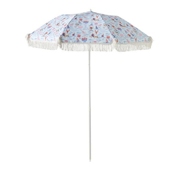 Adairs Blue Beach Umbrella Dolce Vita Beach Umbrella