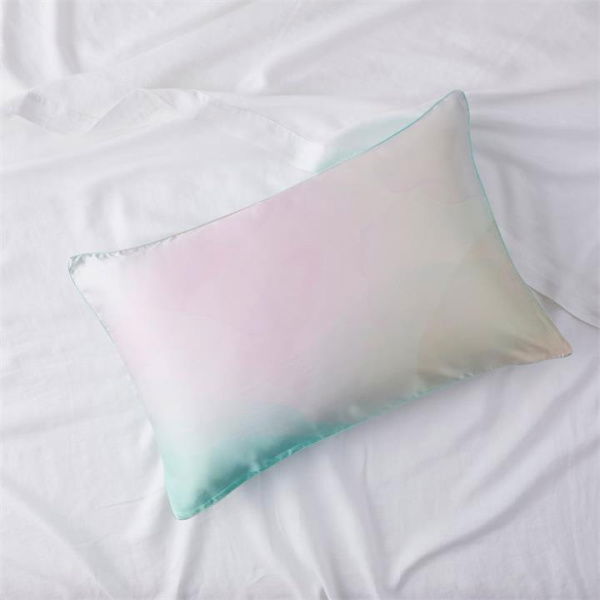 Adairs Pink Standard Pillowcase Each Dreaming Pure Silk Printed Pillowcase Pink