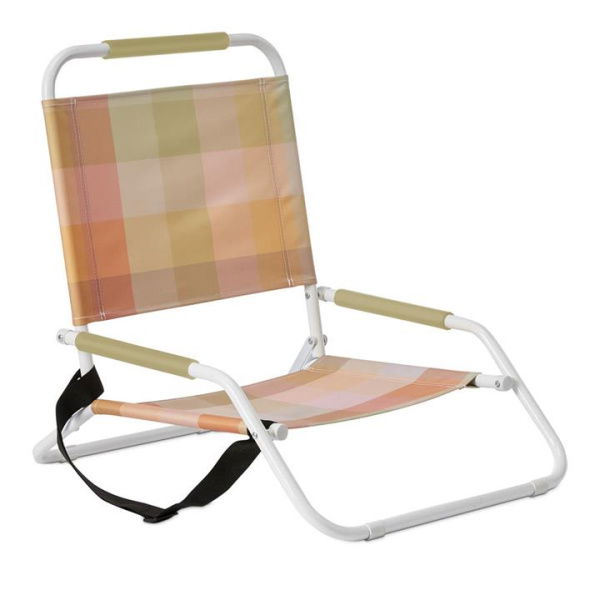 Adairs Pink Beach Chair Eden Check