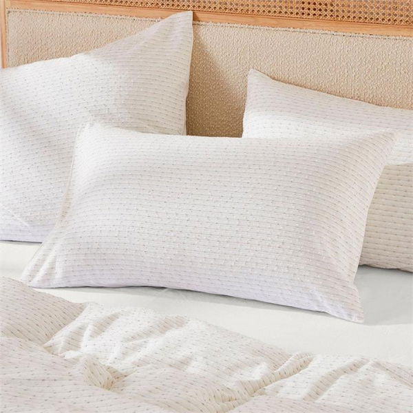 Adairs White Elodie Off King Pillowcase Each