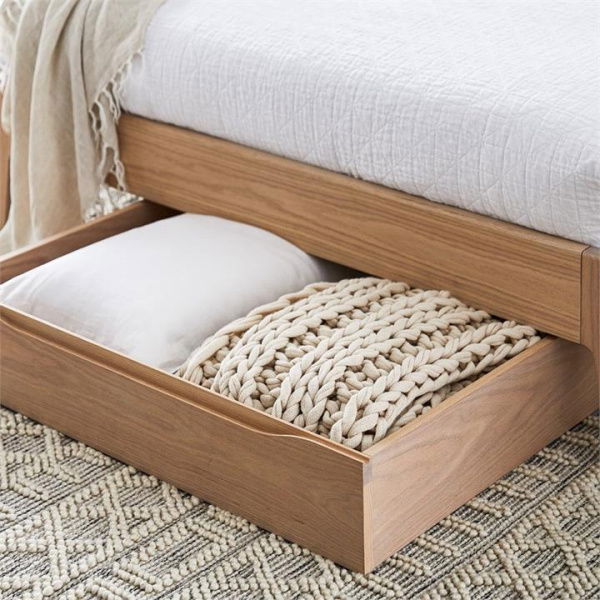 Adairs Natural European Collection Adana Bedroom Furniture Bed Drawer King