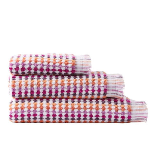 Adairs European Kadikoy Spiced Berry Multi Turkish Cotton - Purple (Purple Bath Sheet)