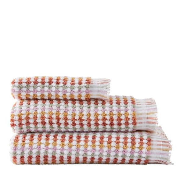 Adairs Orange European Kadikoy Sunset Multi Turkish Cotton Bath Sheet