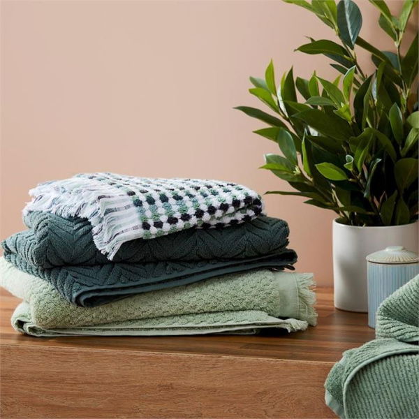 Adairs Green Bath Sheet European Kadikoy Turkish Cotton Towel Range Sage Multi Bath Sheet Green