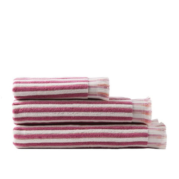 Adairs European Sophia Boysenberry & Orange Turkish Cotton - Purple (Purple Bath Towel)