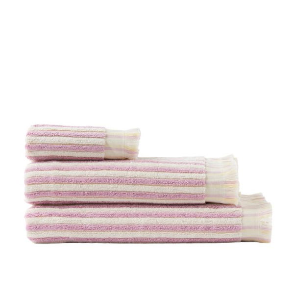 Adairs Purple European Sophia Violet & Lemon Drop Turkish Cotton Bath Towel Range