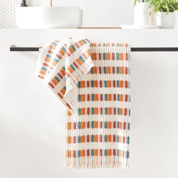 Adairs Natural Bath Towel European Willow Turkish Cotton Towel Range Bath Towel Clay Multi Natural