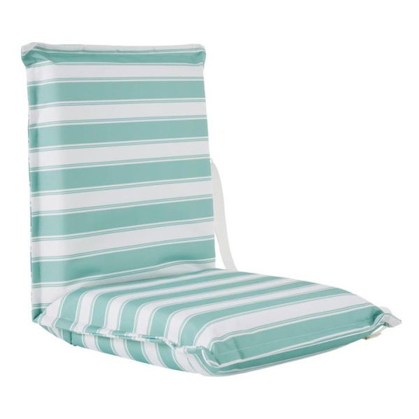 Adairs Green Beach Chair Evergreen Stripe Padded Canvas Beach Chair Green