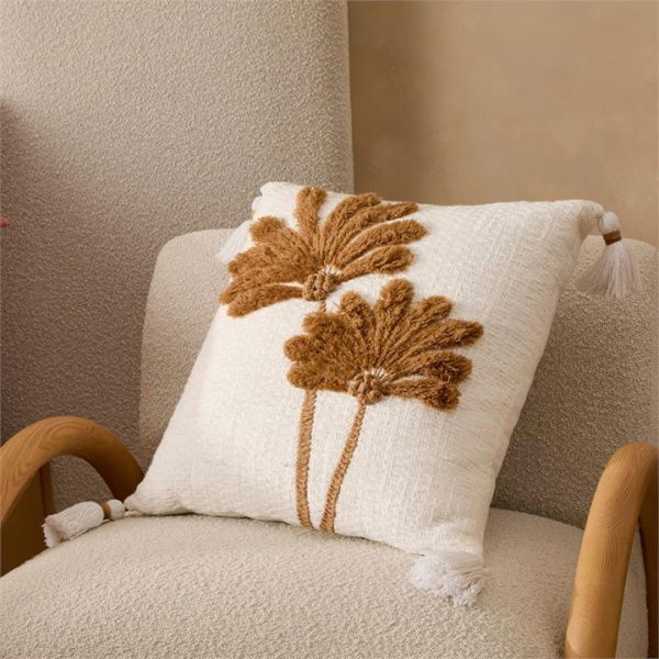 Adairs Falls Palm Brown Cushion (Brown Cushion)