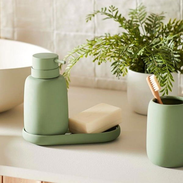 Adairs Green Soap Dispenser Felix Green Bathroom Accessories