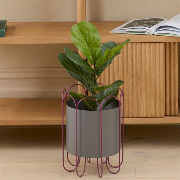 Adairs Fiddle Fig Potted Plant 50cm - Green (Green Faux Plant)