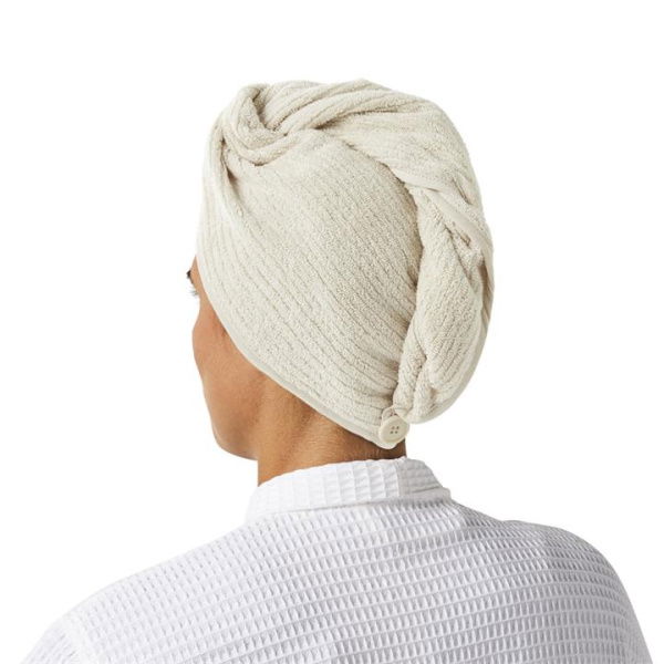 Adairs Natural Hair Towel Wrap Flinders Beach Hair Towel Wrap Natural