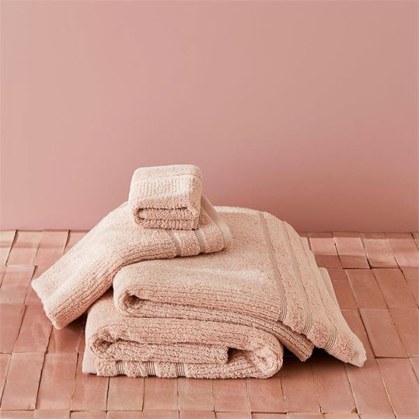 Adairs Pink Bath Towel Flinders Nude Pink Towel Range