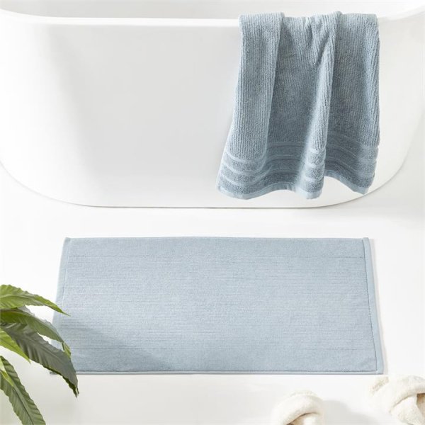 Adairs Blue Bath Mat Flinders Towel Range Bath Mat Sea Blue