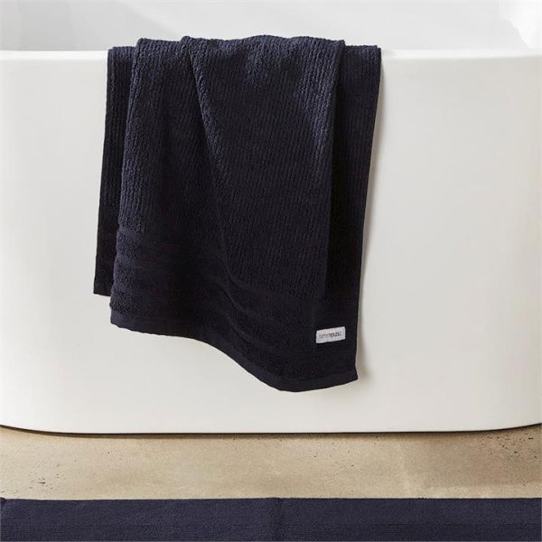 Adairs Black Bath Sheet Flinders Towel Range Bath Sheet Midnight