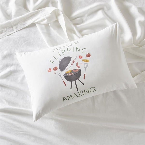 Adairs White Standard Pillowcase Each Flipping Amazing Text