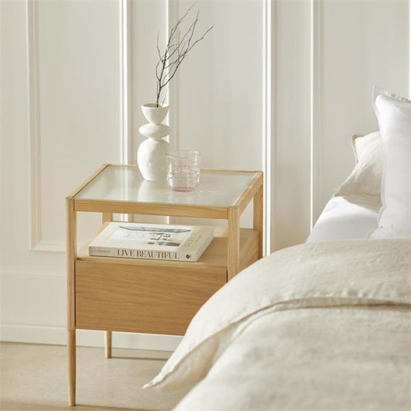 Adairs Florence Natural Bedside Table (Natural Bedside Table)