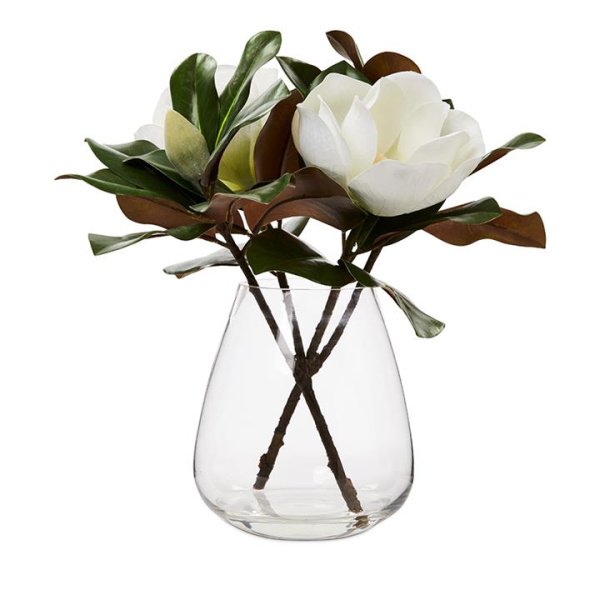 Adairs White Flowers In Water Magnolia H42cm Stem