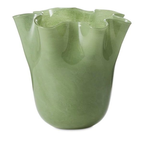 Adairs Green Fluted Vase