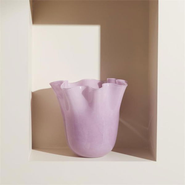 Adairs Purple Vase Fluted Violet