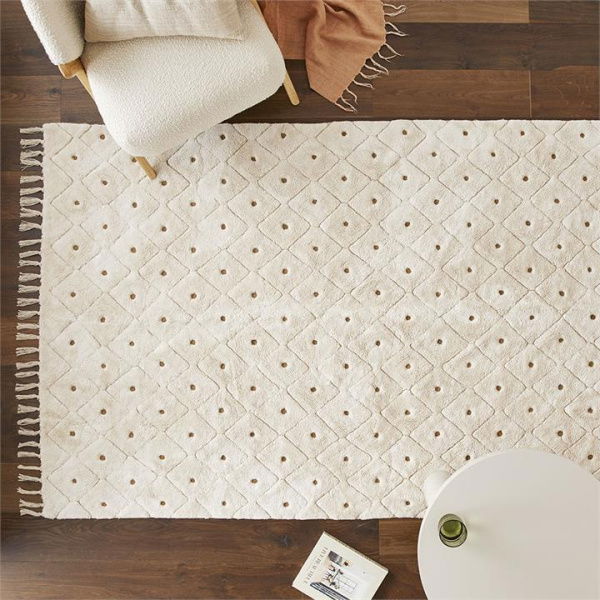 Adairs Natural 160x230cm Freya Natural & Tobacco Rug