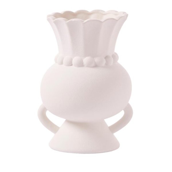 Adairs Gaia White Large Vase (White Vase)