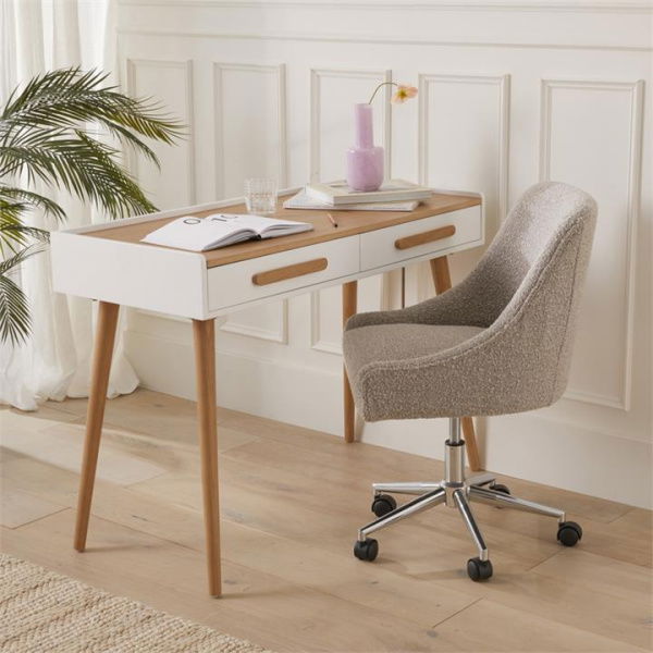 Adairs White Desk Harley White & Natural Desk