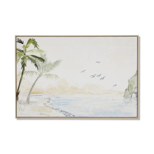 Adairs White Haven Beach Retreat Canvas Wall Art