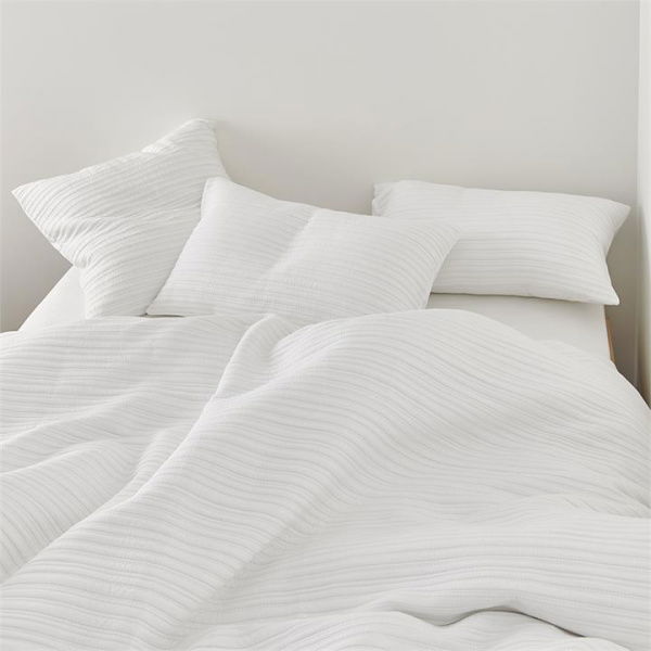 Adairs White Double Hayman White Quilted Quilt Cover Set