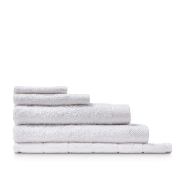 Adairs White HR Navara Cotton Bamboo Towel Range Solid Snow Bath Mat