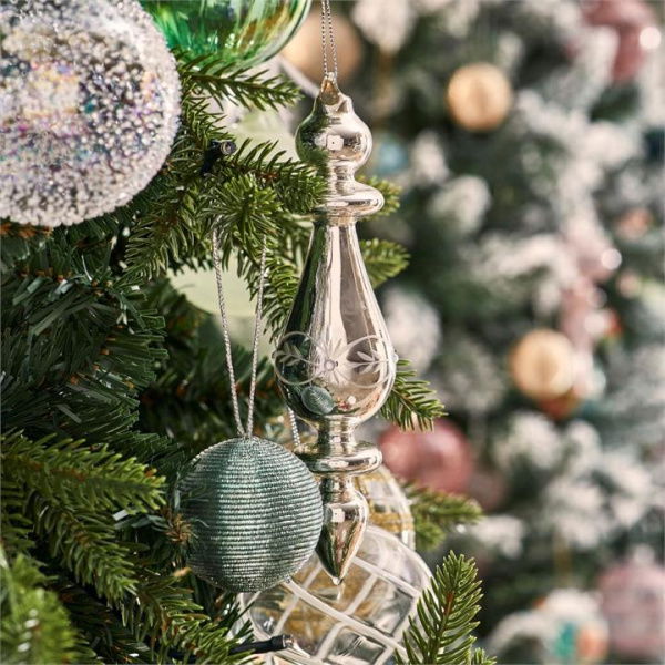 Adairs Silver Icicle Drop Luxe Ornament