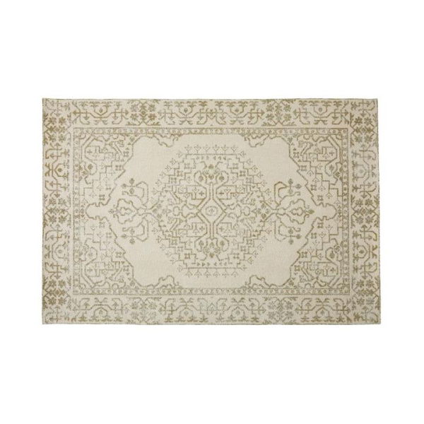 Adairs Iris Natural & Olive Rug (Natural 160x230cm)