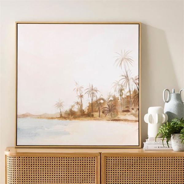 Adairs Natural Island Castaway Canvas Wall Art