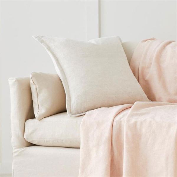 Adairs Natural Jamie Linen Cotton Cushion