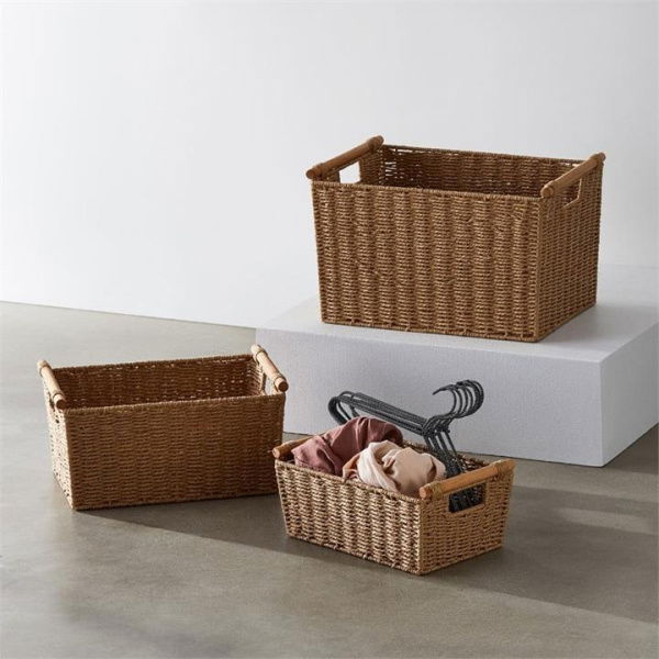 Adairs Natural Kendrick Basket Medium L42xW29xH21cm