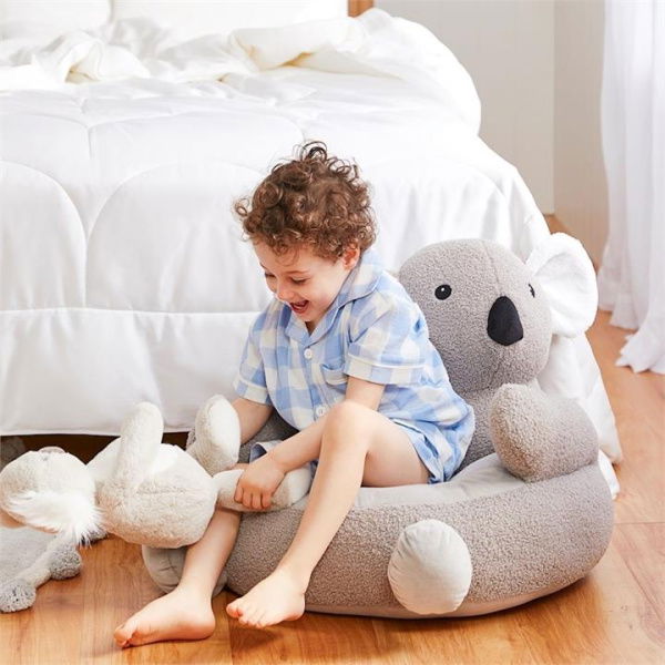 Adairs Grey Chair Kids Animal Cuddle Grey Koala