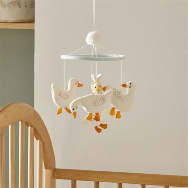 Adairs White Mobile Kids Baby Ducks Nursery Mobile