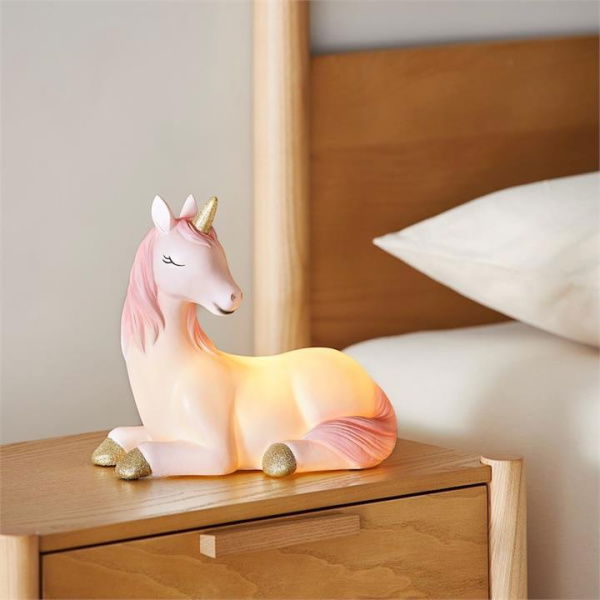 Adairs Pink Night Light Kids Blossom Unicorn Night