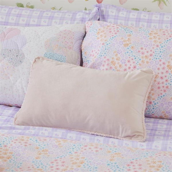 Adairs Pink Cushion Kids Brady Pink Boucle Cushion