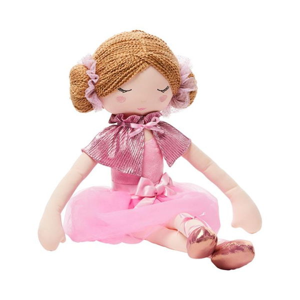 Adairs Kids Brooke Ballerina Pink Snuggle Friend (Pink Toy)