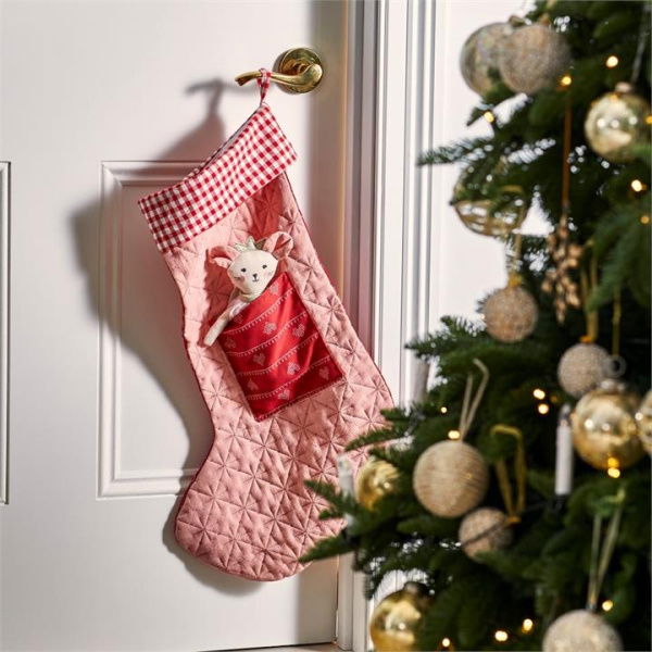 Adairs Red Kids Christmas Santa Stocking & Friend