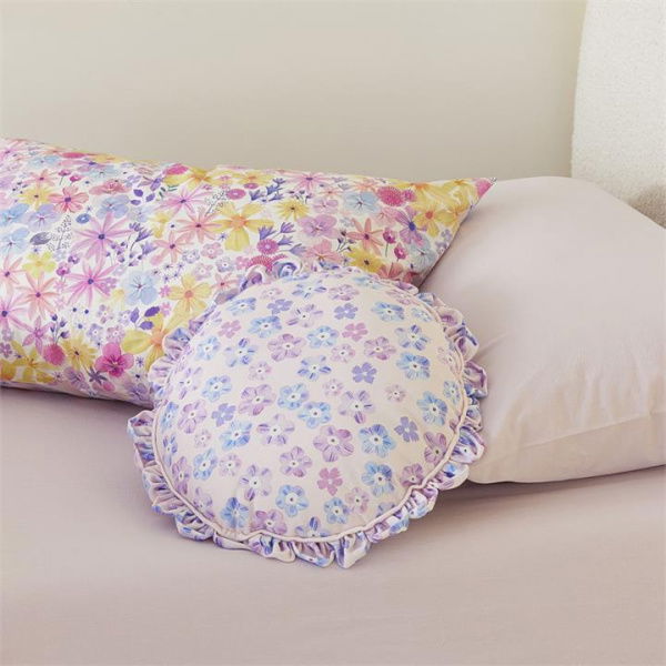 Adairs Purple Kids Classic Sienna Scallop Cushion