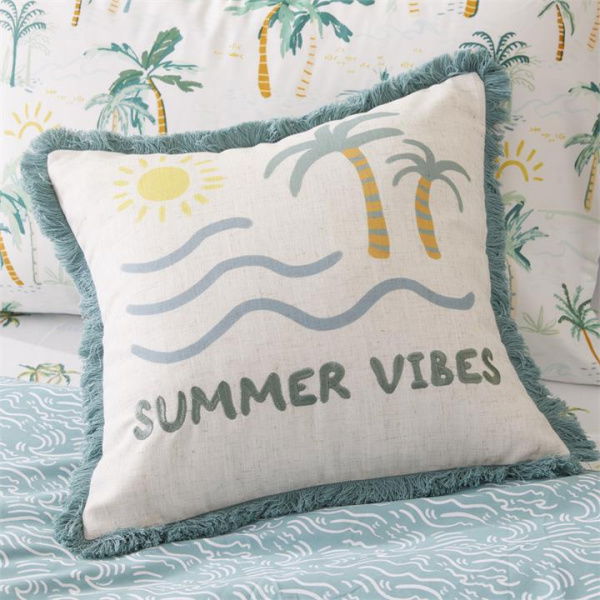 Adairs Green Cushion Kids Classic Summer Vibes