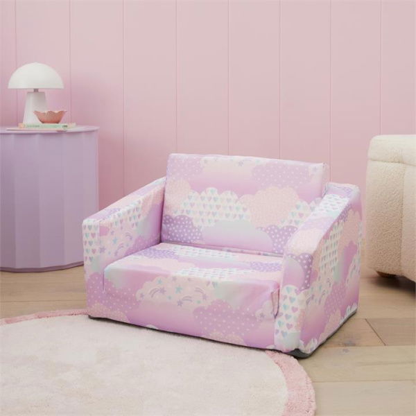 Adairs Kids Cloud Sprinkle Flip Out Sofa - Pink (Pink Flip Out Sofa)