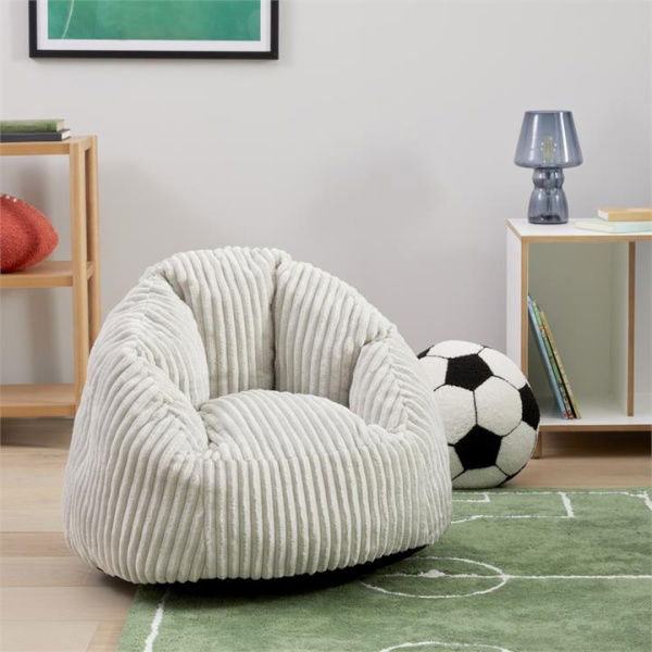 Adairs Kids Cody Grey Cord Chair (Grey Chair)