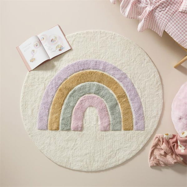 Adairs  Rug Kids Decorative Rainbow Rug